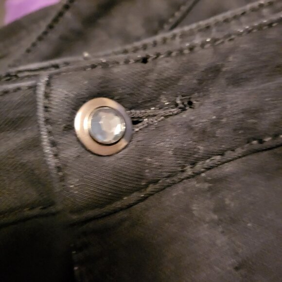 Dream Jeannes by Quacker Factory Women's Jeans Size 16 Short Black - Picture 5 of 13